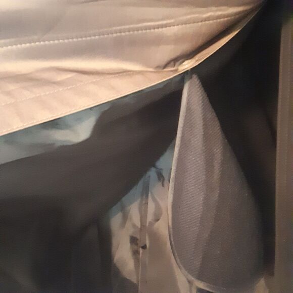 Gallery Overcoat Womens M Black Button Long Vintage Pockets Removable Liner Hood - Picture 5 of 10